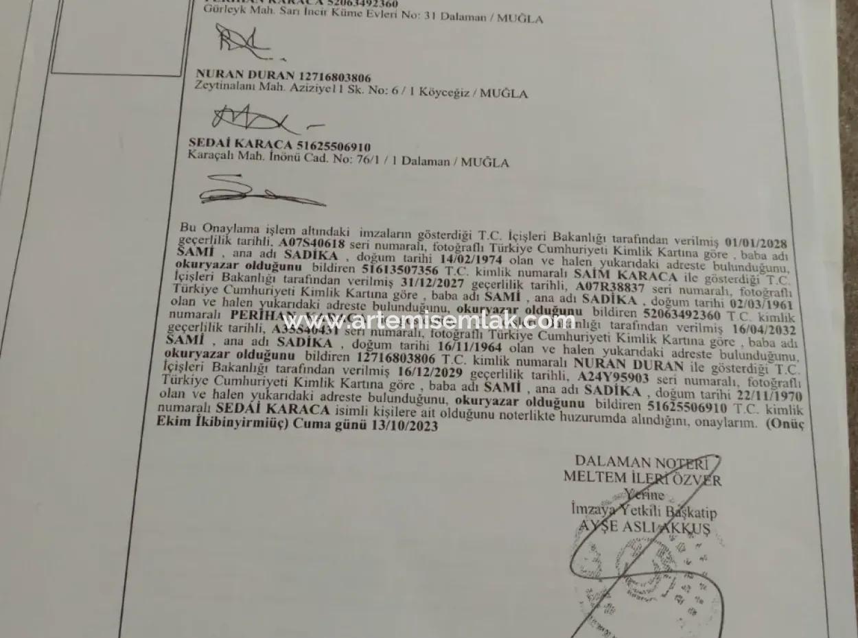 3650 M2 Feld Zum Verkauf In Köyceğiz Topars.