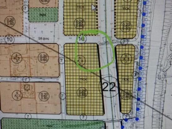 Residential And Commercial Zoned, Corner Land For Sale In Dalaman Center.