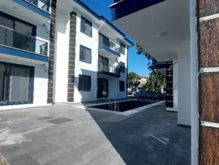 Dalaman Merkezde Havuzlu Sitede Kiralık 1+1 Dire.